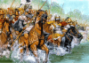 Batalla de Gránico: Alejandro cruza el rio al frente de los Compañeros