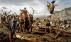 Batalla de Vercelas o Vercelae 101 AC Triunfo de Mario sobre los Cimbrios. Autor Francesco Saverio Altamura 