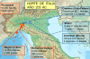 Mapa de situación de las fuerzas púnicas y romanas en el Norte de Italia en el 20 AC