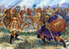 Rebelión de Cerdeña 215 BC.- El centurión Ennius (lizquierda) lucha con Hosto, hijo de Hampsicora . Autor Giuseppe Rava