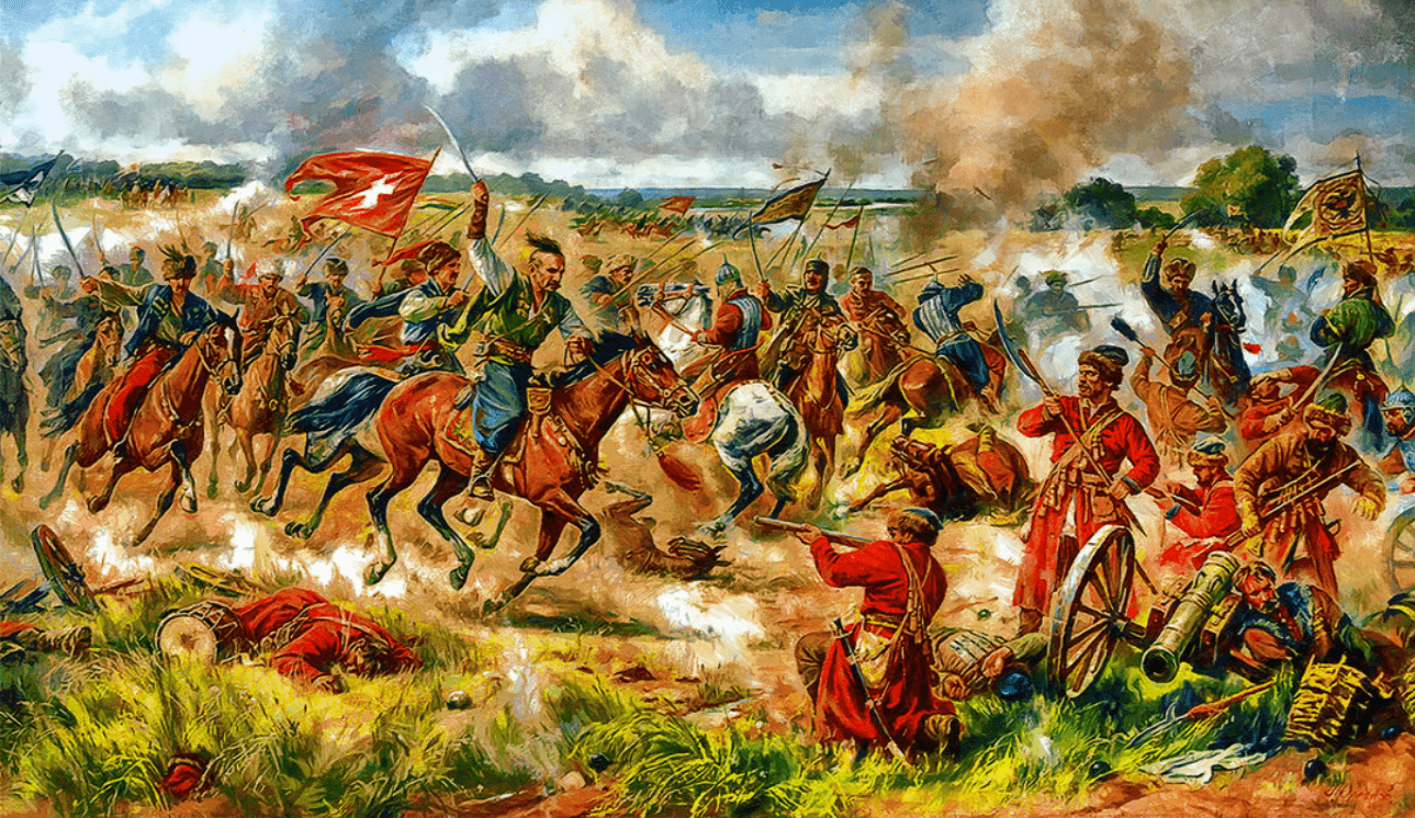 Восстание в украине против речи посполитой. Битва под Конотопом 1659. Конотопская битва 1659 года. Конотопская битва картина орленов.