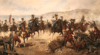 Batalla de Bitonto (25 de mayo de 1734). Carga de la caballería española. Autor Augusto Ferrer Dalmau.