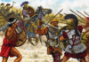 Batalla de Cunaxa 401 AC (3). Los persas atacando la falange griega