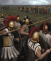 Batalla de Platea 479 AC, los persas atacan a los espartanos