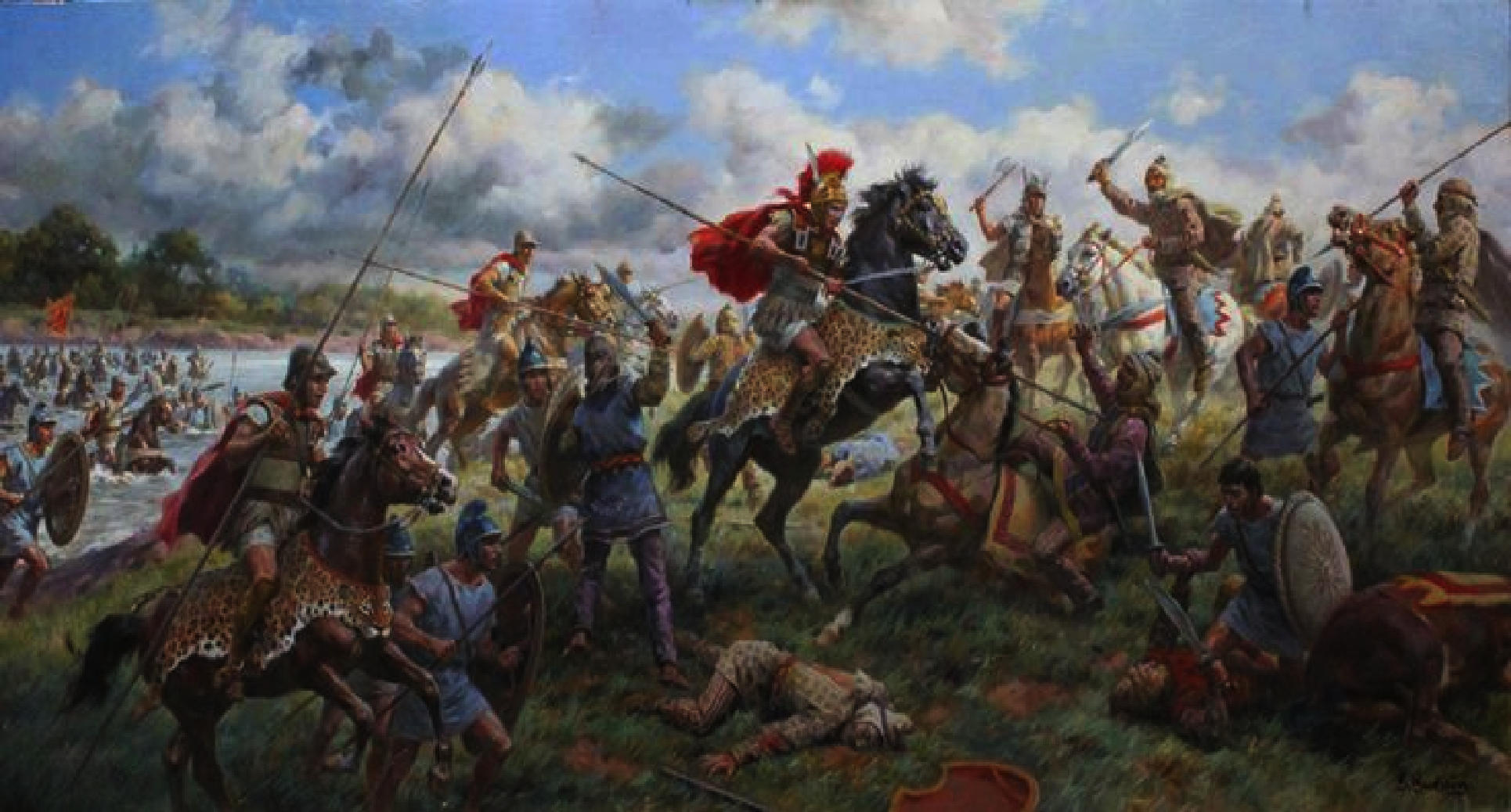 Сокрушительное поражение персов случилось. 334 Г до н э битва на реке Граник.