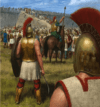 Asedio de Rodas 305-304 AC. Demetrio I Poliorcetes ("asediador de ciudades").Rampa de tierra. Autor Milek Jacubiec 