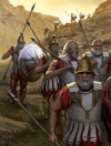 Batalla de Gabiene, los argiráspidos o escudos de plata en acción