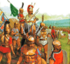 Batalla de los Horcas Caudinas 321 AC (4), los romanos pasando por las horcas. Autor Peter Connolly