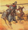 Lancero y arquero roloxanos durante las guerras Dacias 101-102. Autor Gerry Embleton