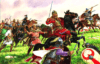 Batalla de Adrianópolis: godos victoriosos cargando contra últimos defensores romanos. Autor Igor Dzis