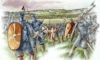 Batalla de Hastings: Despliegue inicial, vista del campo desde la posición de Harold
