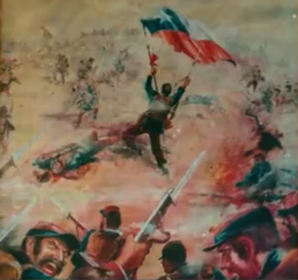 Asalto de Talcahuano (6 de diciembre de 1818). Ataque insurgente a las posiciones realistas.