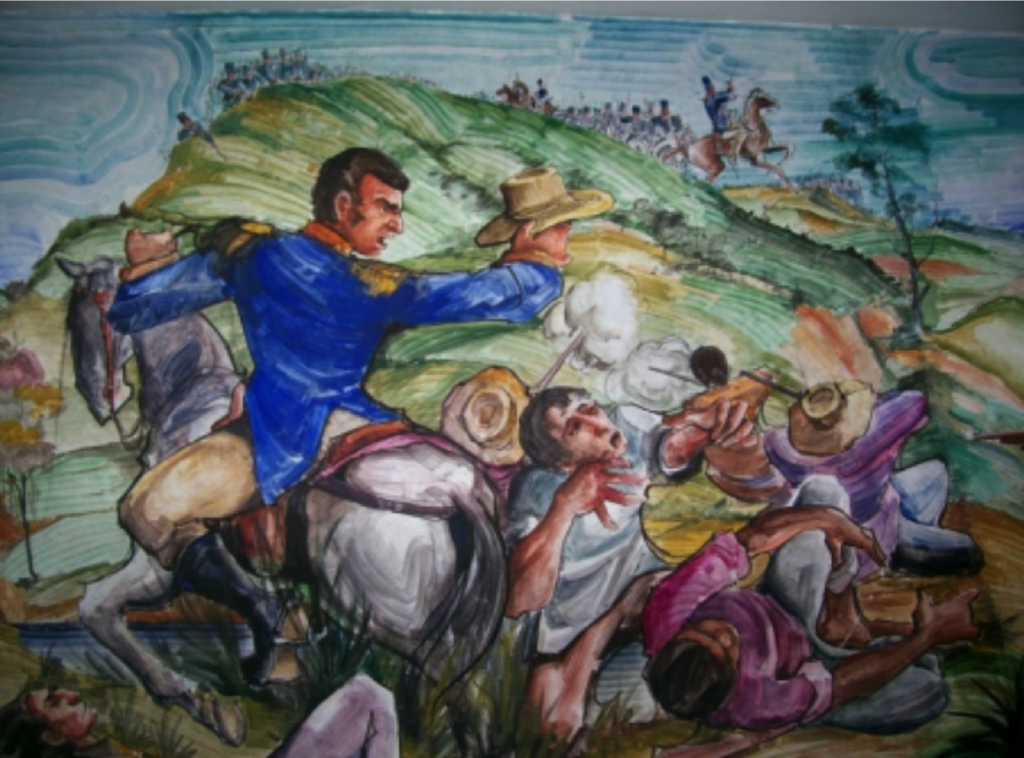 Cariaco o Bomboná o de Cariaco (7 de abril de 1822). Lucha en la quebrada de Cariaco.